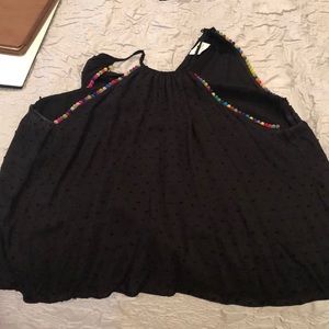 Miramar Sirena top with small Pom poms